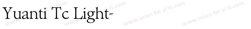 Yuanti Tc Light字体转换